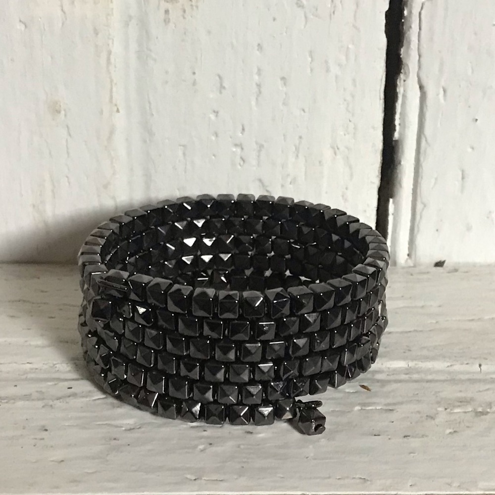 Square beaded wrap around bracelet